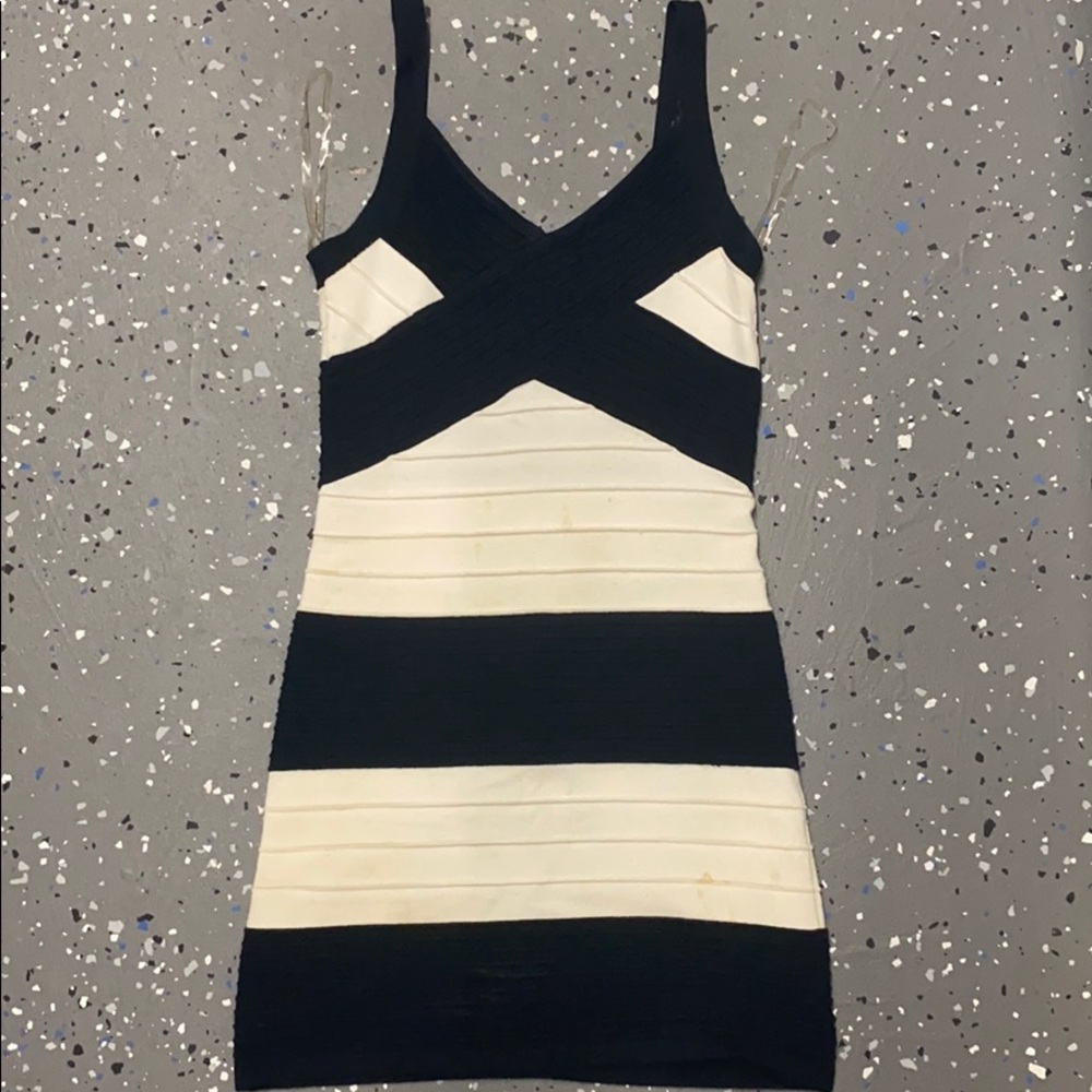 Juno striped tight minidress